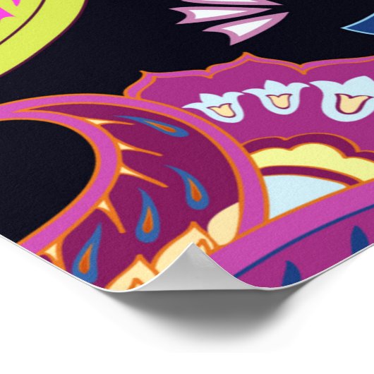 India paisleypatroon poster (Hoek)