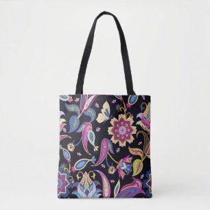 India paisleypatroon tote bag