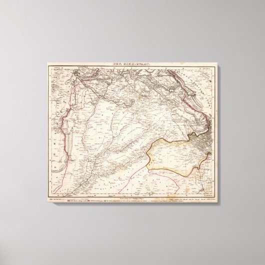 India, Pakistan Canvas Afdruk (Voorkant)