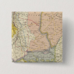 India, Pakistan Vierkante Button 5,1 Cm