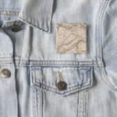 India, Pakistan Vierkante Button 5,1 Cm (In situ)