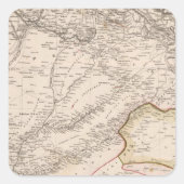 India, Pakistan Vierkante Sticker (Voorkant)