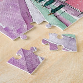 India paleis in zonsondergang legpuzzel (Zijkant)