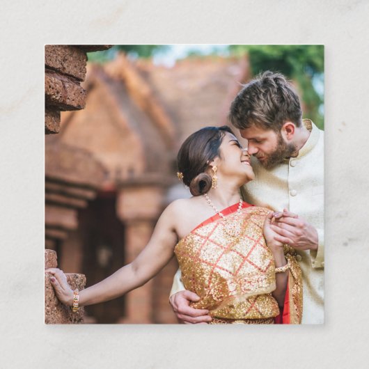 India Passport Wedding QR Informatiekaartje (Achterkant)