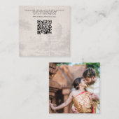 India Passport Wedding QR Informatiekaartje (Voorkant / Achterkant)