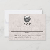 India Passport Wedding RSVP Kaartje (Voorkant)