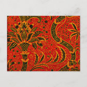 India,  patroon van William Morris Briefkaart (Voorkant)