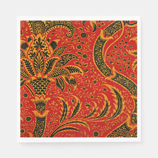 India,  patroon van William Morris, Servet (Voorkant)