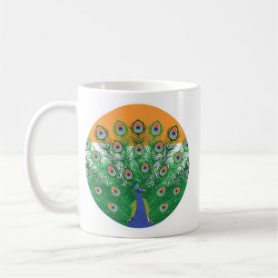 India Peafowl Indiase nationale dierenvlag Koffiemok