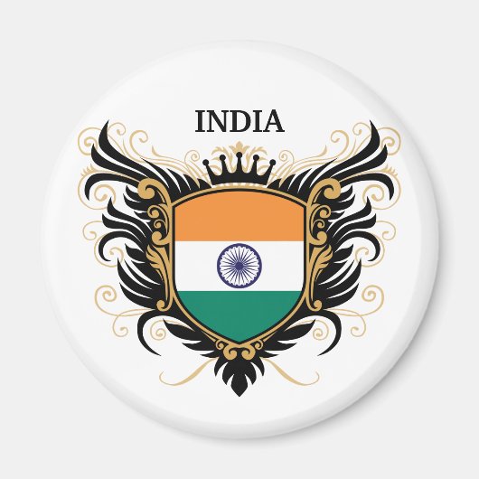 India [personaliseren] magneet (Voorkant)