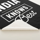 India Persoonlijke naam Birthday Gift Sherpa Deken (3/4)