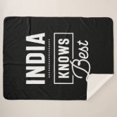 India Persoonlijke naam Birthday Gift Sherpa Deken (Voorkant (horizontaal))