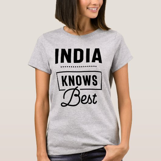 India Persoonlijke naam Birthday Gift T-shirt (Voorkant)