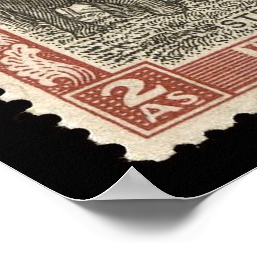  India Poster voor postzegelreizen (Hoek)