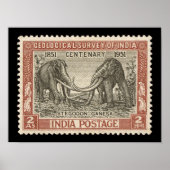  India Poster voor postzegelreizen (Voorkant)