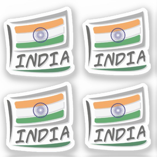 India Pride X-vlag Sticker (Voorkant)