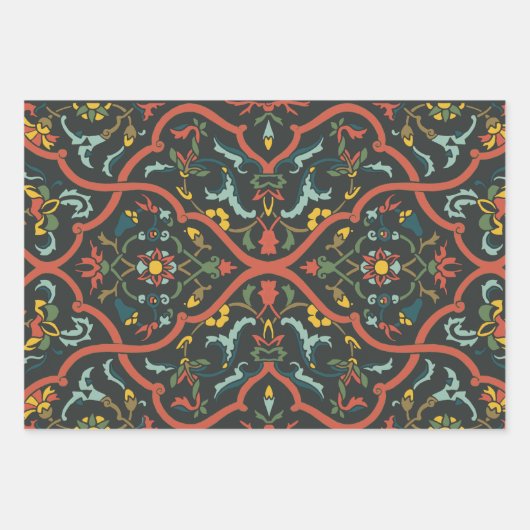 India print patroon inpakpapier vel (Voorkant)