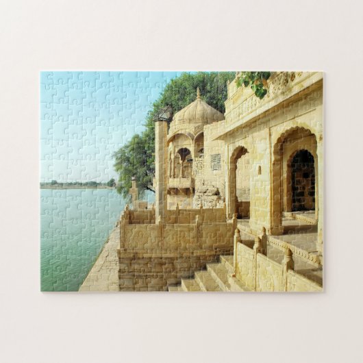 India Rajastan Temple meer . Legpuzzel (Horizontaal)