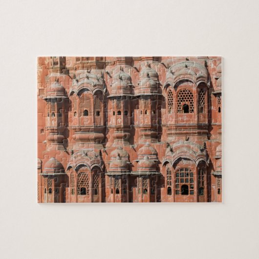 INDIA, Rajasthan, Jaipur: Hawa Mahal (Paleis van Legpuzzel (Horizontaal)