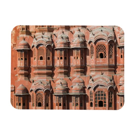 INDIA, Rajasthan, Jaipur: Hawa Mahal (Paleis van Magneet (Horizontaal)