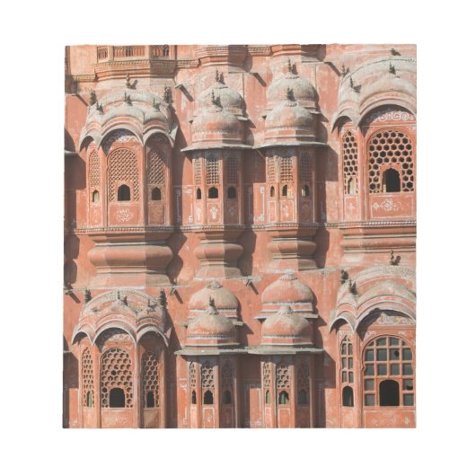 INDIA, Rajasthan, Jaipur: Hawa Mahal (Paleis van Notitieblok (Voorkant)
