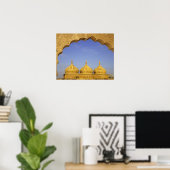 India, Rajasthan, Jaisalmer. Zandstenen koepels Poster (Thuiskantoor)
