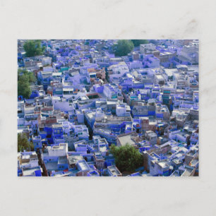 INDIA, Rajasthan, Jodhpur: Blue City of Jodhpur Briefkaart