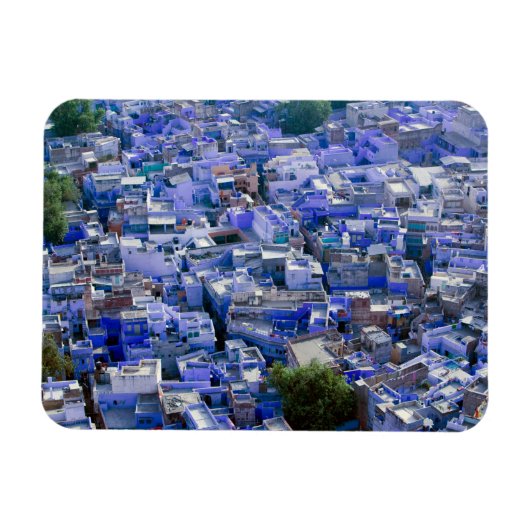INDIA, Rajasthan, Jodhpur: Blue City of Jodhpur Magneet (Horizontaal)