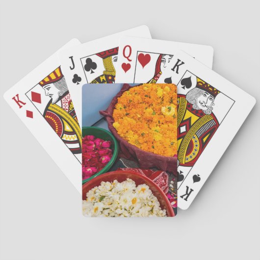 India, Rajasthan, Pipar Pokerkaarten (Achterkant)