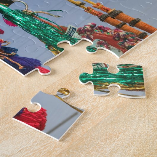 INDIA, Rajasthan, Pushkar: PUSHKAR CAMEL FAIR; Legpuzzel (Zijkant)