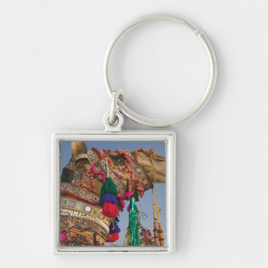 INDIA, Rajasthan, Pushkar: PUSHKAR KAMEELMARKT, Sleutelhanger (Voorkant)