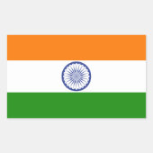 India Rechthoekige Sticker (Voorkant)