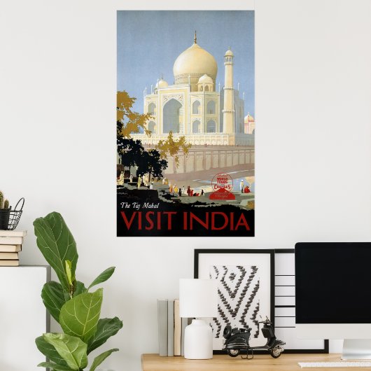  INDIA-REIS POSTER (Thuiskantoor)