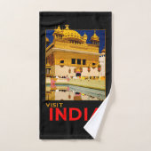 India reisposter indiase  kunst bad handdoek (Handdoek)