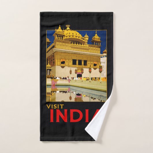 India reisposter indiase  kunst bad handdoek (Handdoek)