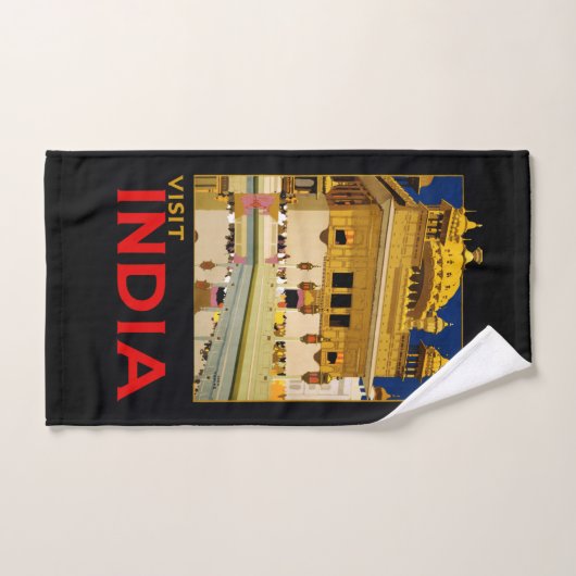 India reisposter indiase  kunst bad handdoek (Handdoek)