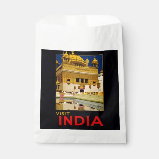 India reisposter indiase kunst bedankzakje (Voorkant)