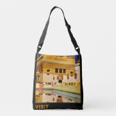 India reisposter indiase kunst crossbody tas (Achterkant)