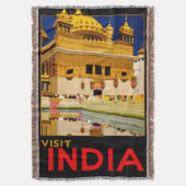 India reisposter indiase kunst deken (Voorkant Verticaal)