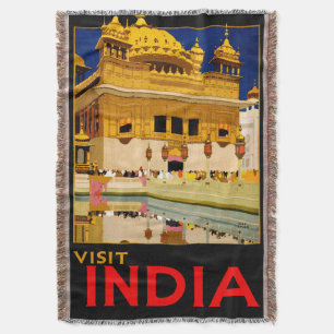 India reisposter indiase  kunst deken