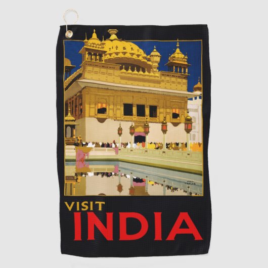India reisposter indiase kunst golfhanddoek (Voorkant)