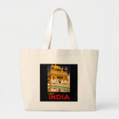 India reisposter indiase  kunst grote tote bag (Voorkant)
