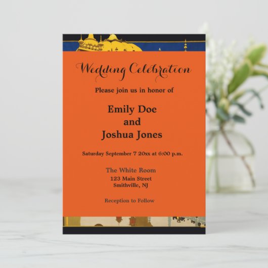 India reisposter indiase kunst kaart (Staand voorkant)