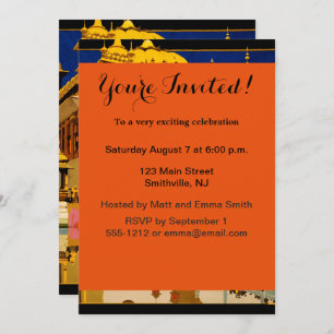 India reisposter indiase  kunst kaart