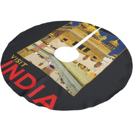 India reisposter indiase  kunst kerstboom rok (Gekanteld)