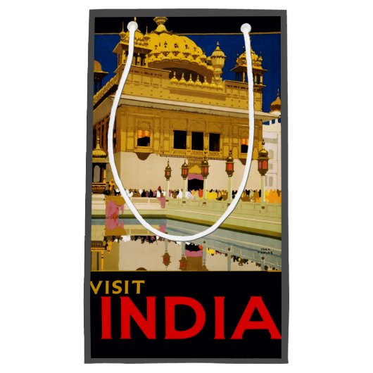 India reisposter indiase kunst klein cadeauzakje (Voorkant)