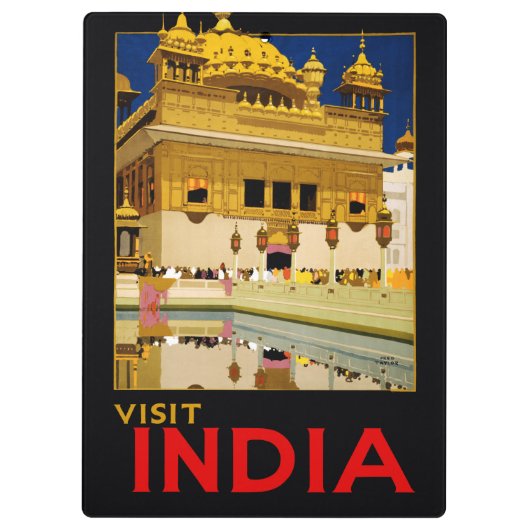 India reisposter indiase  kunst klembord (Achterkant)