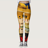 India reisposter indiase  kunst leggings (Voorkant)
