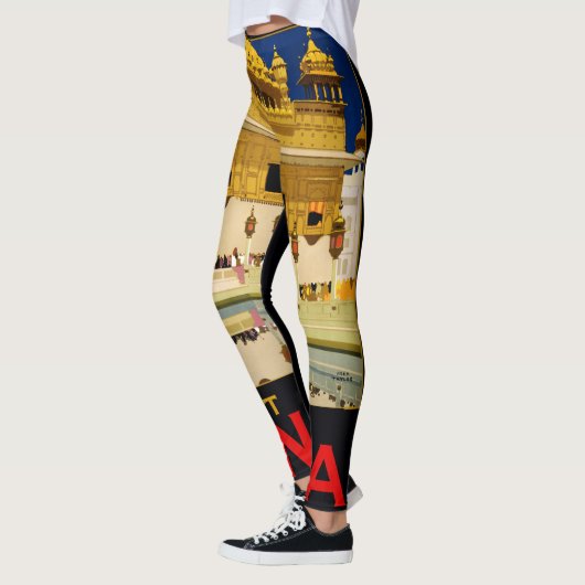India reisposter indiase  kunst leggings (Links)