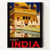 India reisposter indiase  kunst notitieboek (Achterkant)
